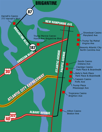 Atlantic City Map
